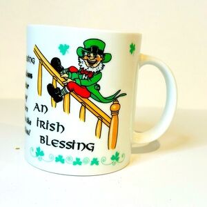Irish Vintage St Patrick’s Day lucky mug cup